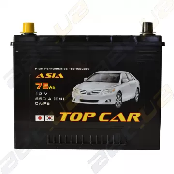 Аккумулятор TOP CAR Asia 75Ah JL+ 650A Аккумулятор TOP CAR Asia 75Ah JL+ 650A