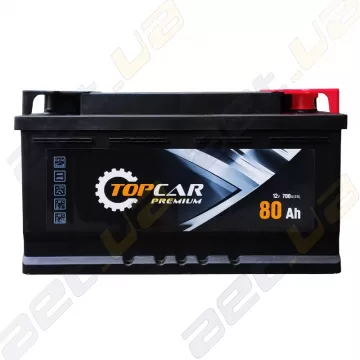 Аккумулятор TOP CAR Korea 80Ah R+ 700A низкобазовый