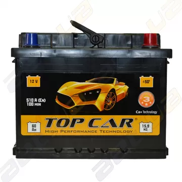 Аккумулятор TOP CAR 60Ah R+ 540A
