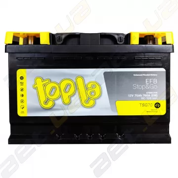 Аккумулятор Topla EFB 70Ah R+ 760A 1000240 Start-Stop