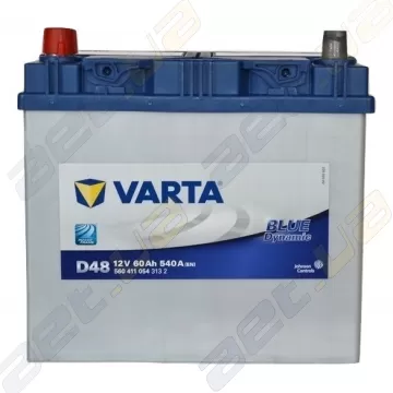 Акумулятор Varta Blue Dynamic 60Ah JL+ 540A 560 411 054 (D48)