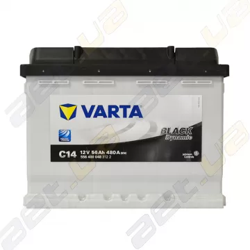Акумулятор Varta Black Dynamic 56Ah R+ 480A (EN) 556 400 048 (C14) 