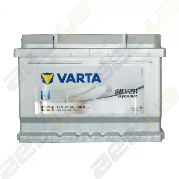 Аккумулятор Varta Silver Dynamic 561 400 060 (D21) 61Ah R+ 600A (EN) (низкобазовый)