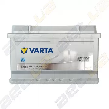 Аккумулятор Varta Silver Dynamic 574 402 075 (E38) 74Ah R+ 750A (низкобазовый)