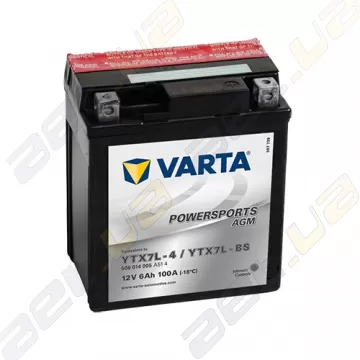 Мото аккумулятор Varta PS AGM (YTX7L-BS) 12V 6Ah 100А R+