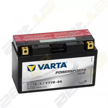 Мото аккумулятор Varta PS AGM (YT7B-BS) 12V 7Ah 120A L+