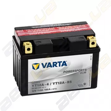 Мото акумулятор Varta PS AGM (YT12A-BS) 12V 11Ah 160A L+