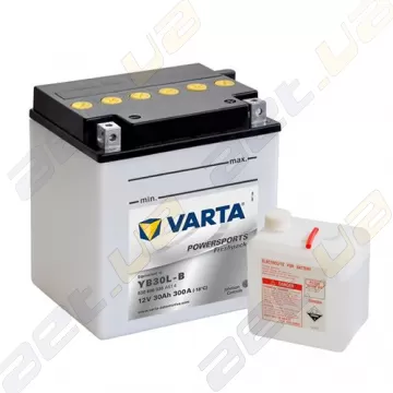 Мото аккумулятор Varta PS FP (YB30L-B) 12V 30Ah 300А R+ (сухозаряженный)