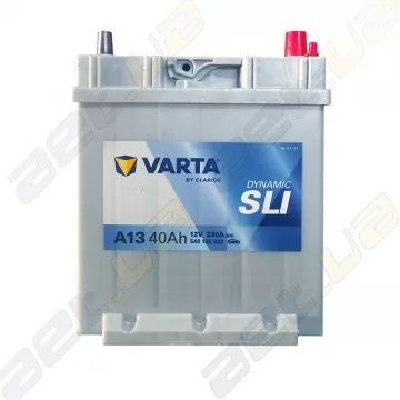 Аккумулятор Varta Dynamic SLI 540 125 033 (A13) 40Ah JR+ 330A (Тонкая клемма) (Борт) в Украине
