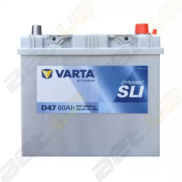 Автомобильные аккумуляторы Varta Dynamic SLI 560 410 054 (D47) 60Ah JR+ 540A в Украине