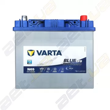 Акумулятор автомобільний Varta Blue Dynamic Start-Stop EFB 565 501 065 (N65) 65Ah JR+ 650A