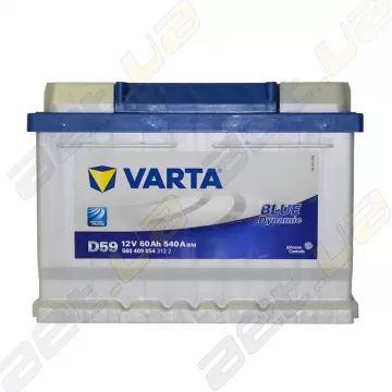 Акумулятор Varta Blue Dynamic 60Ah R+ 540A (низкобазовый)