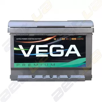 Аккумулятор Vega 60Ah R+ 600A