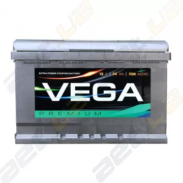 Акумулятор Vega 74Ah R+ 720A