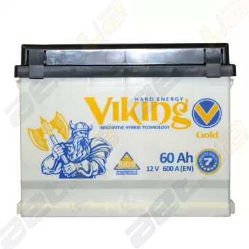 Акумулятор Viking Gold 60Ah R+ 600A