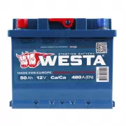 Автомобільний акумулятор WESTA 50Ah L+ 480A (низкобазовый)