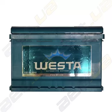 Автомобильный аккумулятор WESTA 74Ah L+ 720A