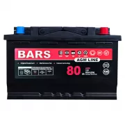 Аккумулятор Bars AGM LINE 80Ah 800A (EN) R+ Start/Stop