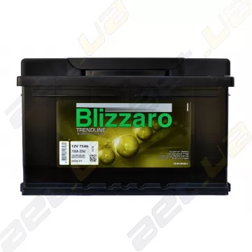 Аккумулятор Blizzaro Trendline 75Ah R+ 700A (низкобазовый)