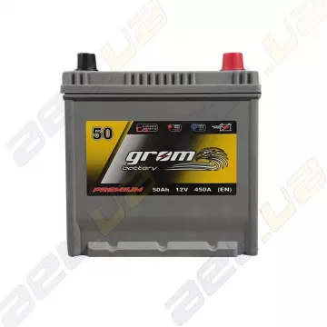Аккумулятор Grom Battery 50Ah 450A JR+ (EN)