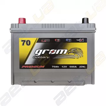 Акумулятор Grom Battery 70Ah 600A JL+ (EN)