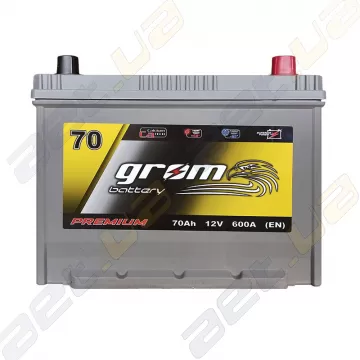 Акумулятор Grom Battery 70Ah 600A JR+ (EN)