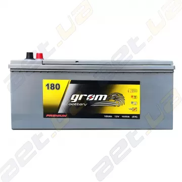 Вантажний акумулятор Grom Truck Battery 180Ah 1050A L+ (EN)