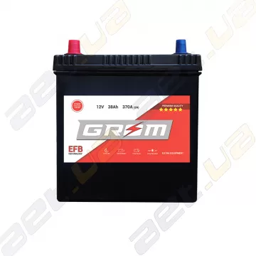Аккумулятор Grom Battery Sebang EFB 38Ah 370A JL+ (EN)