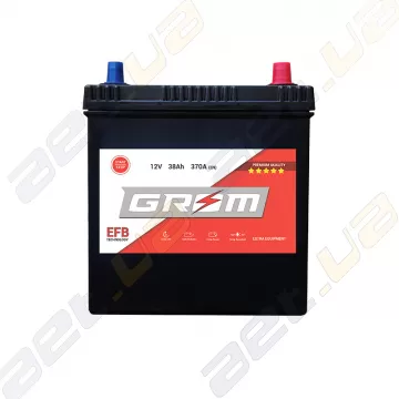 Аккумулятор Grom Battery Sebang EFB 38Ah 370A JR+ (EN)