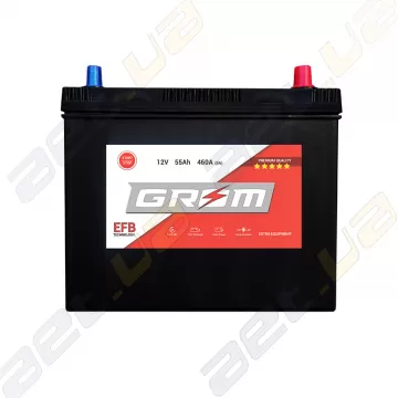 Аккумулятор Grom Battery Sebang EFB 55Ah 460A JR+ (EN)