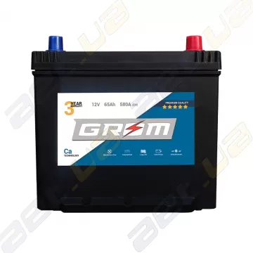 Аккумулятор Grom Battery Sebang 65Ah 580A JR+ (EN)