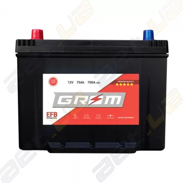 Аккумулятор Grom Battery Sebang EFB 75Ah 700A JL+ (EN)