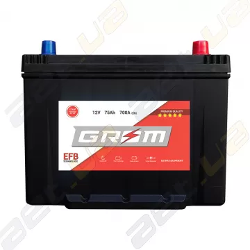 Акумулятор Grom Battery Sebang EFB 75Ah 700A JR+ (EN)