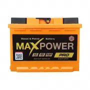 Автомобильный аккумулятор MaxPower 65Ah R+ 640A PRO