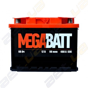 Акумулятор MegaBatt 60Ah L+ 480A