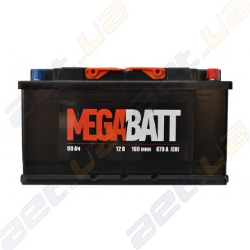 Автомобільний акумулятор MegaBatt 90Ah R+ 670A
