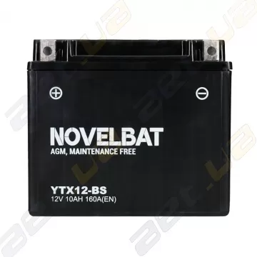 Аккумулятор Novelbat YTX12-BS AGM 12v 10Ah 160A (EN) L+