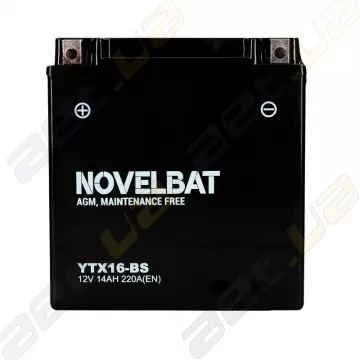 Аккумулятор Novelbat YTX16-BS AGM 12v 14Ah 220A (EN) L+
