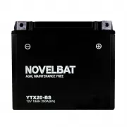 Мото аккумулятор Novelbat YTX20-BS AGM 12v 18Ah 250A (EN) L+