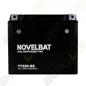 Аккумулятор Novelbat YTX20-BS AGM 12v 18Ah 250A (EN) L+