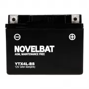 Мото аккумулятор Novelbat YTX4L-BS AGM 12v 3Ah 50A R+