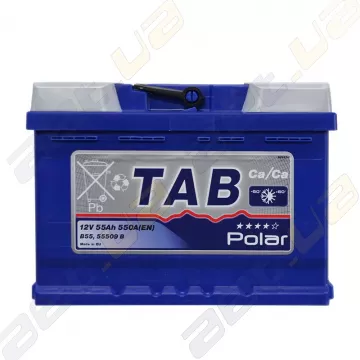 Акумулятор автомобільний TAB Polar Blue 55Ah R+ 550A (En) низькобазовий