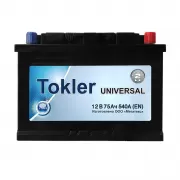 Автомобильный аккумулятор Tokler 75Ah R+ 540A