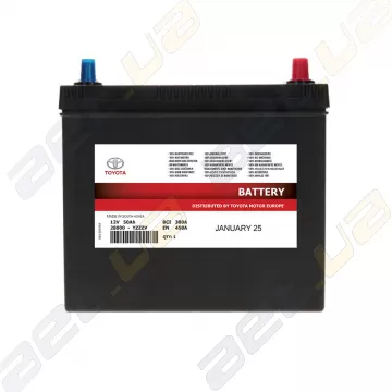 Аккумулятор Toyota Battery 50Ah 450A JR+ (EN) (тонкая клемма)