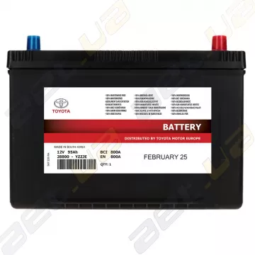 Аккумулятор Toyota Battery EFB 95Ah 800A JR+ (EN) 