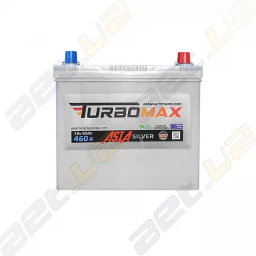 Автомобильный аккумулятор TurboMax Asia 50Ah JR+ 460A
