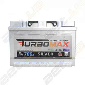 Автомобильный аккумулятор TurboMax Silver 78Ah R+ 780A низкобазовый