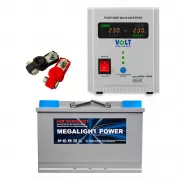 ИБП VOLT Polska SINUS PRO 1000E 700Вт + Monbat Megalight AGM VRLA Deep Cycle 12V 115Ah R+ (MON115)