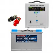 ИБП VOLT Polska SINUS PRO 1500E 1050Вт + Monbat Megalight AGM VRLA Deep Cycle 12V 115Ah R+ (MON115)