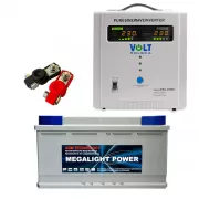 ИБП VOLT Polska SINUS PRO 2000E 1250Вт / 2000VA + Monbat Megalight AGM VRLA Deep Cycle 12V 100Ah R+ (MON99)